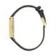 Relógio Minimalista Quadrado Square Croco Murray Black Gold