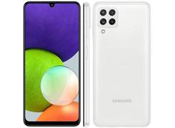 Smartphone Samsung Galaxy A22 Branco 128GB 6.4 4GB RAM 13MP Dual Chip