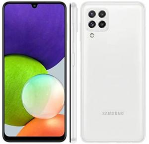 Smartphone Samsung Galaxy A22 Branco 128GB 6.4 4GB RAM 13MP Dual Chip